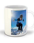 Taza personalizada para mascota 'El snowboarder'