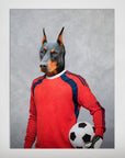 Póster Mascota personalizada 'El portero de fútbol'