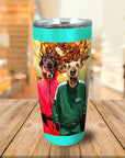 Vaso personalizado para 2 mascotas 'Squid Paws'