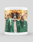 Taza personalizada para 3 mascotas 'Squid Paws'