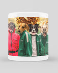 Taza personalizada para 4 mascotas 'Squid Paws'