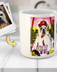 'Calle. Taza personalizada para mascotas de Louis Cardipaws