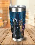 Vaso personalizado para 2 mascotas 'Darth Woofer &amp; Jedi-Doggo'