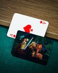 Personalized Star Woofers 2 playing cards featuring custom pet portraits as Star Wars characters.
