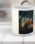 Taza personalizada con 3 mascotas 'Star Woofers 2'