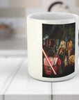 Taza personalizada con 3 mascotas 'Star Woofers'