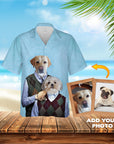 Camisa hawaiana personalizada (Step Doggos: 1 - 4 mascotas)