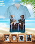 Camisa hawaiana personalizada (Step Doggos: 1 - 4 mascotas)