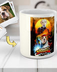 Taza personalizada para 2 mascotas 'Street Doggos'