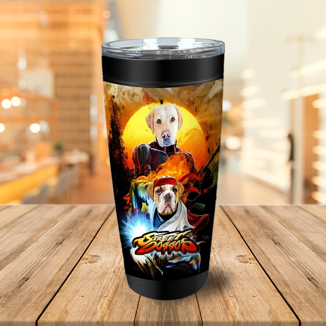 Vaso personalizado para 2 mascotas &#39;Street Doggos&#39;