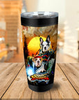 Vaso personalizado para 2 mascotas 'Street Doggos 2'