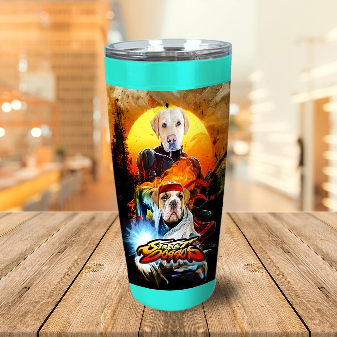 Vaso personalizado para 2 mascotas &#39;Street Doggos&#39;