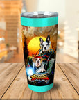 Vaso personalizado para 2 mascotas 'Street Doggos 2'