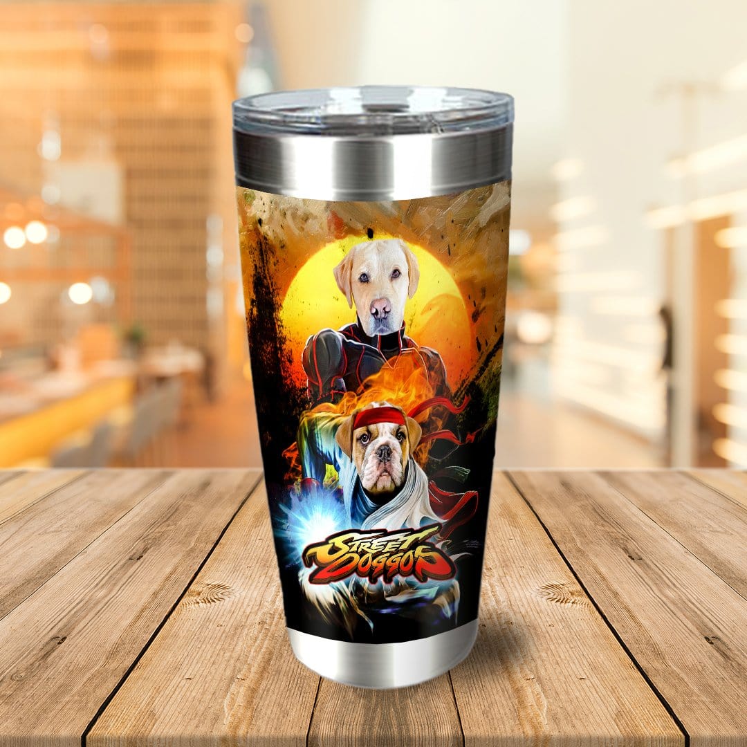 Vaso personalizado para 2 mascotas &#39;Street Doggos&#39;