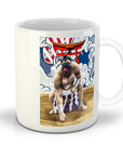 Taza personalizada para mascota 'El luchador de sumo'