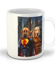 Taza personalizada para 2 mascotas 'Superdog &amp; Aquadog'