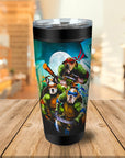 Vaso personalizado para 3 mascotas 'Teenage Mutant Ninja Doggos'