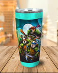 Vaso personalizado para 3 mascotas 'Teenage Mutant Ninja Doggos'