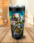 Vaso personalizado para 4 mascotas 'Teenage Mutant Ninja Doggos'