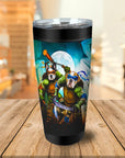 Vaso personalizado para 2 mascotas 'Teenage Mutant Ninja Doggos'