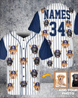 Camiseta de béisbol personalizada de Tampaw Bay Paws