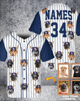 Camiseta de béisbol personalizada de Tampaw Bay Paws