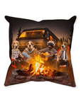 Cojín personalizado para 4 mascotas 'The Campers'