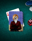 Custom personalized pet playing cards featuring a Shih Tzu in a "Karen" portrait style.