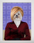Personalized 'The Karen' pet poster featuring a Shih Tzu in a red shirt and blonde bob.