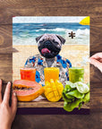 Puzzle personalizado para mascotas 'El perro de la playa'