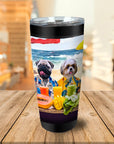 Vaso personalizado 'Los perros de la playa'