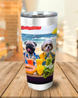 Vaso personalizado 'Los perros de la playa'