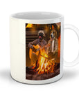 Taza personalizada para 2 mascotas 'The Campers'