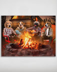 Póster personalizado de 4 mascotas 'The Campers'