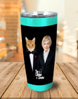 Vaso personalizado 'El padre gato y la madre gato'