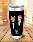 Vaso personalizado 'El padre gato y la madre gato'