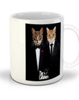 Taza personalizada con 2 mascotas 'Los Catfathers'