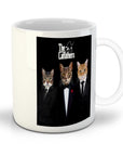 Taza personalizada con 3 mascotas 'Los Catfathers'