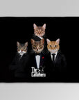 Manta personalizada para 4 mascotas 'The Catfathers' 