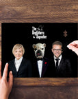 Rompecabezas personalizado de mascota/humano 'The Dogfathers &amp; Dogmother'