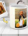 Taza personalizada para mascota 'La animadora'