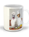 Taza Personalizada para 2 Mascotas 'Los Chefs'