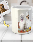 Taza Personalizada para 2 Mascotas 'Los Chefs'