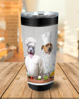 Vaso personalizado para 2 mascotas 'The Chefs'