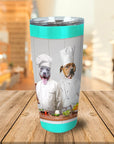 Vaso personalizado para 2 mascotas 'The Chefs'