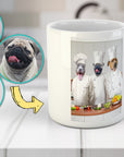 Taza Personalizada con 3 Mascotas 'Los Chefs'