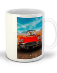 Taza personalizada para 3 mascotas 'The Classic Paw-Vette'