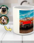 Taza personalizada para 4 mascotas 'The Classic Paw-Vette'