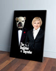 Lienzo personalizado para mascotas/humanos 'The Dogfather &amp; Dogmother'