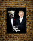 Póster personalizado de mascota/humano 'The Dogfather &amp; Dogmother'